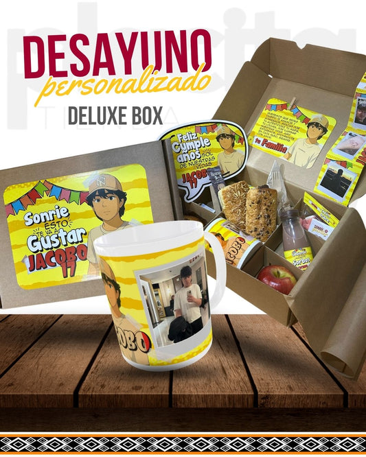 🎁 DESAYUNO SORPRESA PERSONALIZADO DELUXE BOX🎉