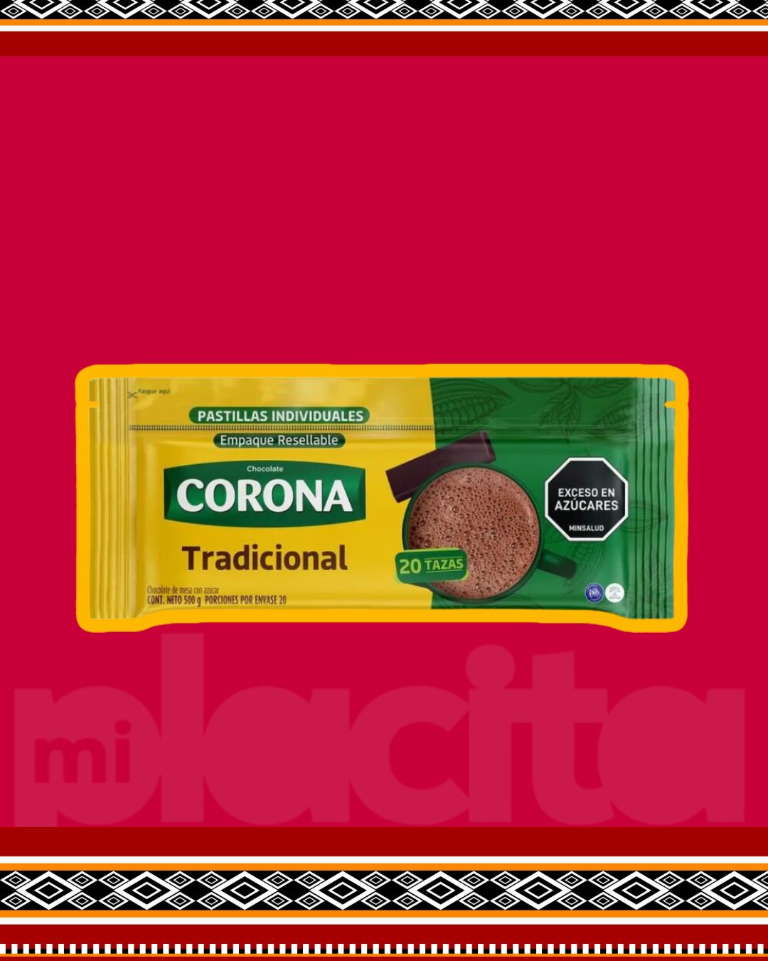 CHOCOLATE CORONA TRADICIONAL 500 GRAMOS